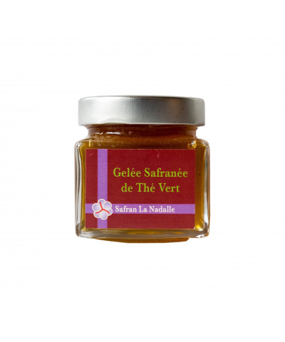 Gelée safranée de Thé Vert, 230 gr.