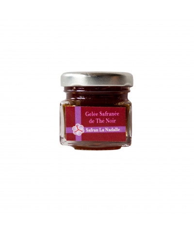 Gelée safranée de Thé Noir, 230 gr.