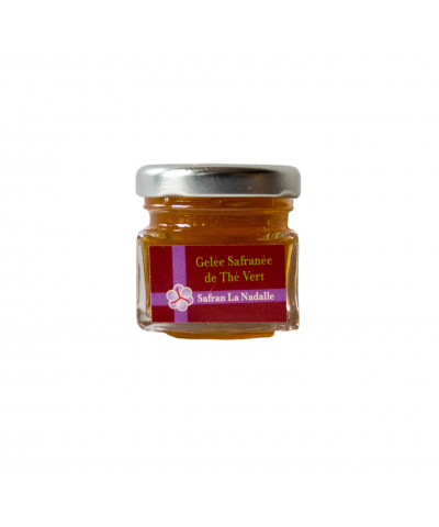 Gelée safranée de Thé Vert, 230 gr.