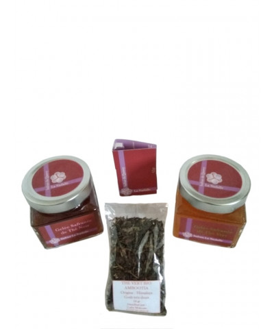 Gelée safranée de Thé Vert, 230 gr.